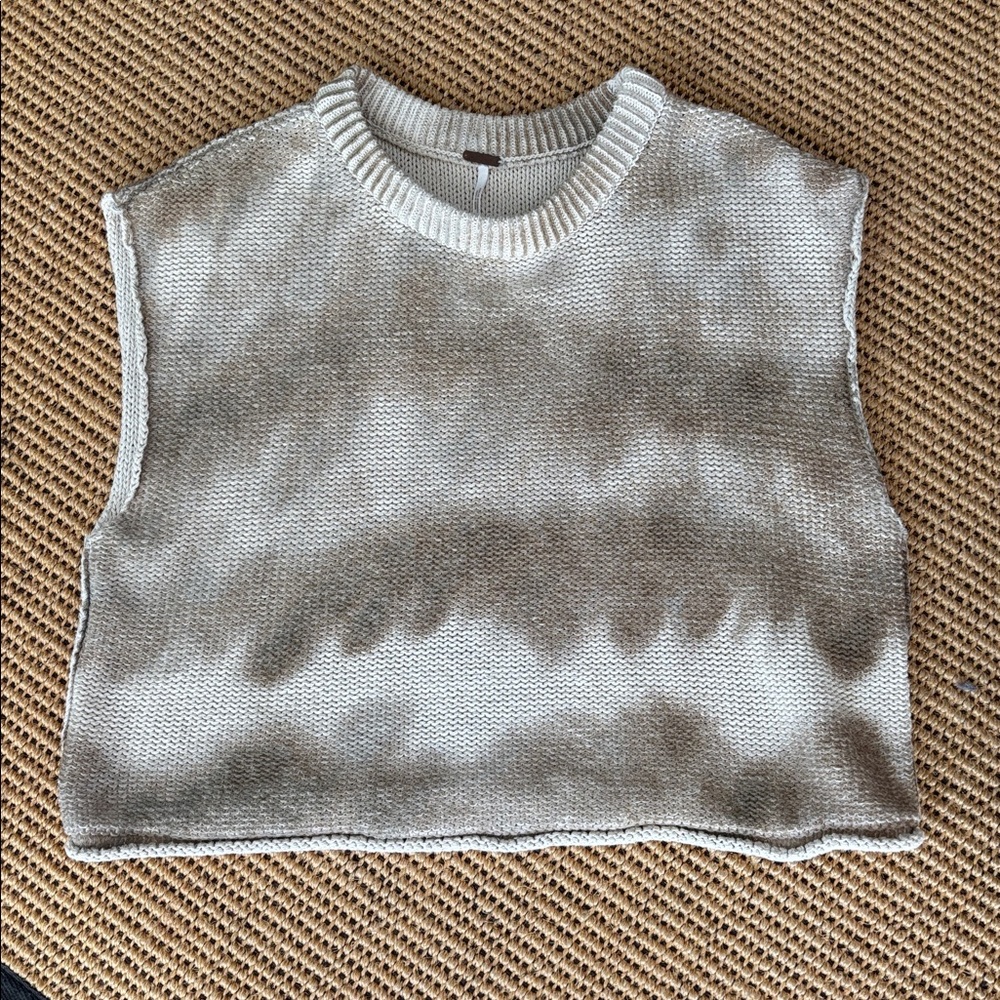 Free People Tan Sleeveless Sweater - Picture 2 of 5